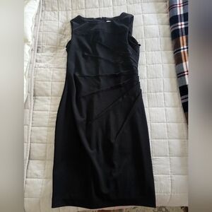 Calvin Klein Black Sunburst Dress